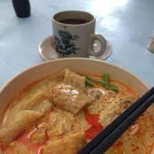 【旧古仔路】咖喱手工面 + Kopi